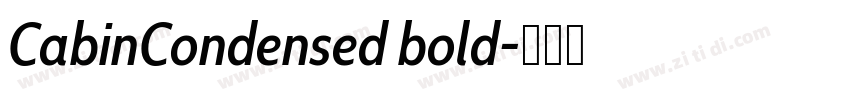 CabinCondensed bold字体转换